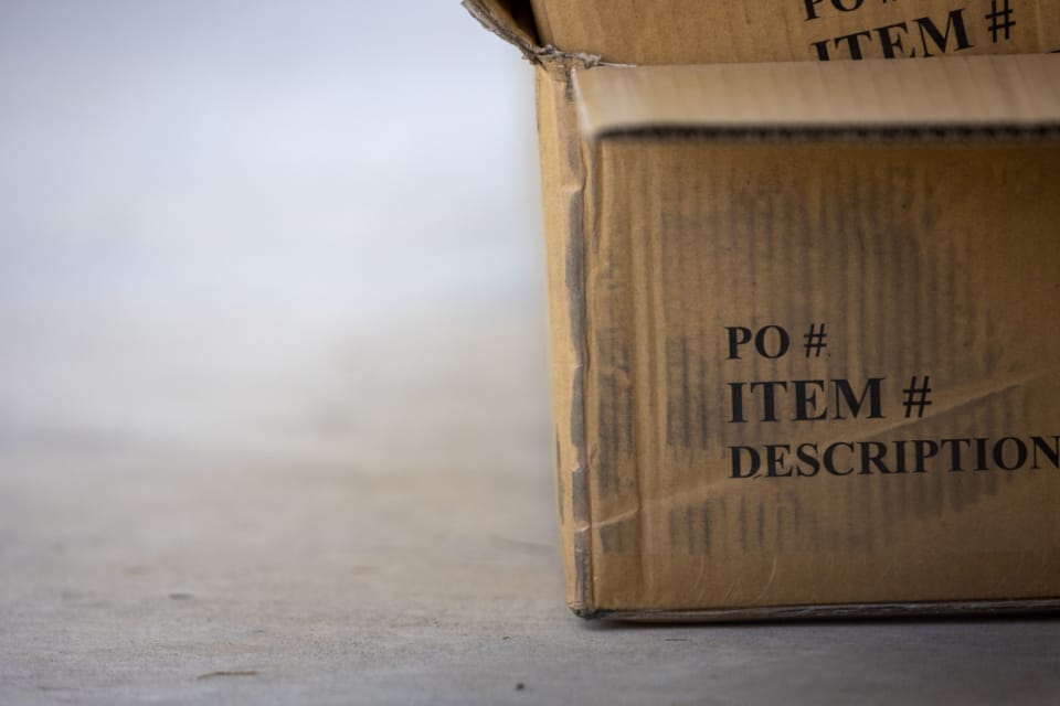 Packages and inventory in a warehouse